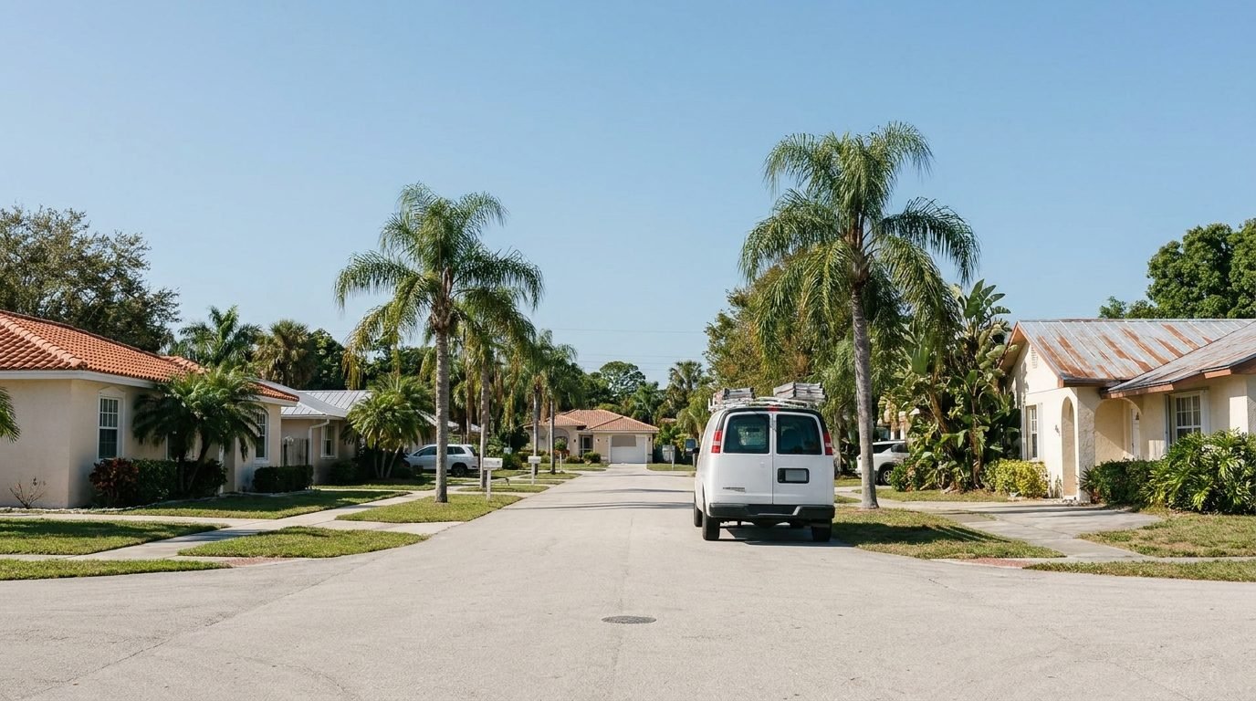 Home repair work under way in Florida